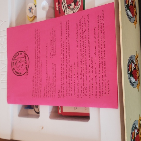 Where In The World Is Carmen Sandiego? Vintage Board Game 1992 TV Show - Picture 8 of 10